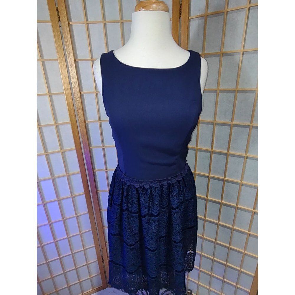 Miami Med Francesca’s Lace Skirt Fit & Flare Dress